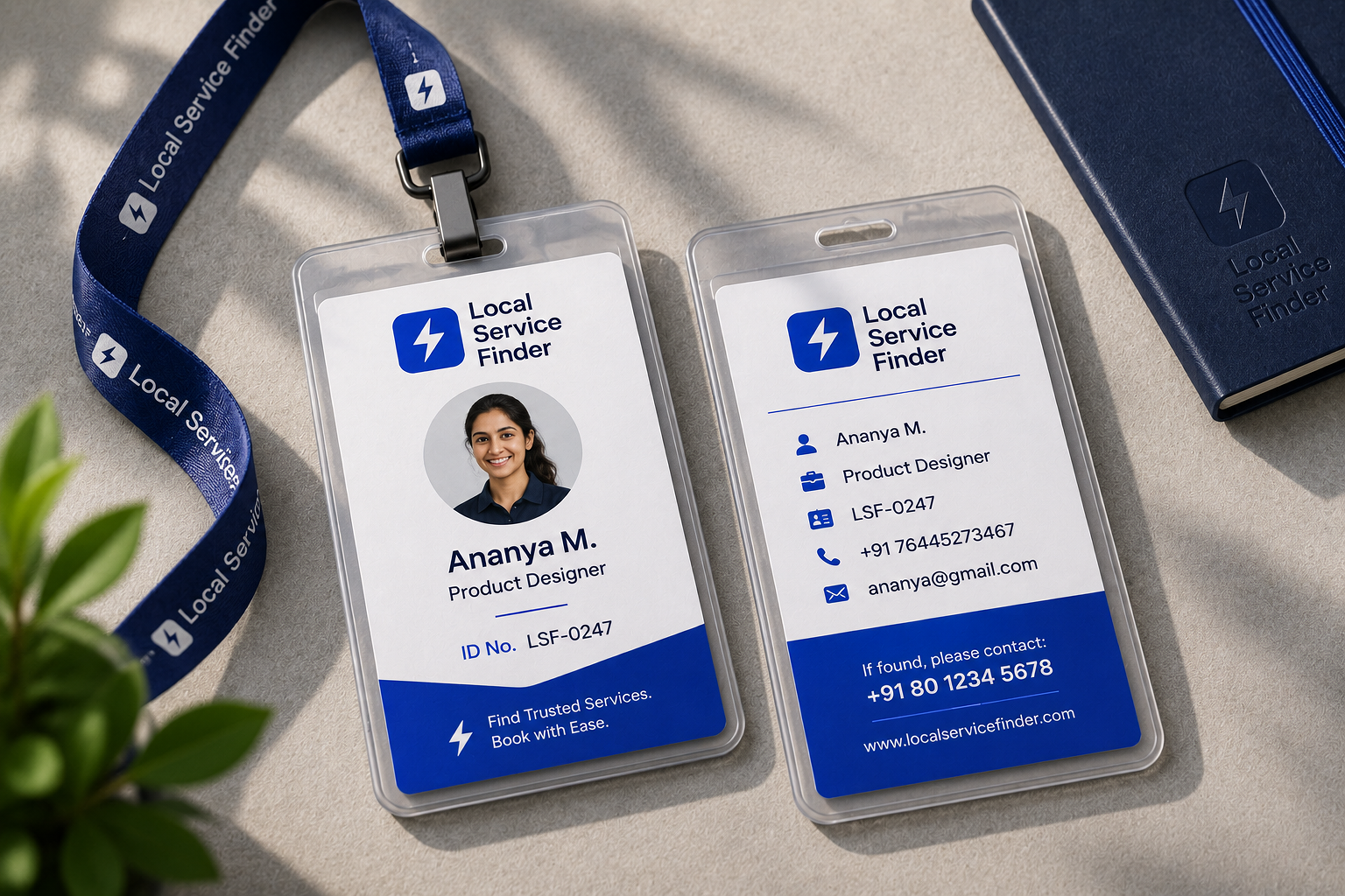 Local Service Finder – ID Card & Lanyard